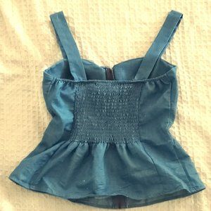 Mind Code Sleeveless Blouse: Blue JEAN  Tops -